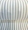 1 Yard Two Tone Pool Blue Ticking Look Stripe Outdoor Upholstery Fabric 54 Inch Width